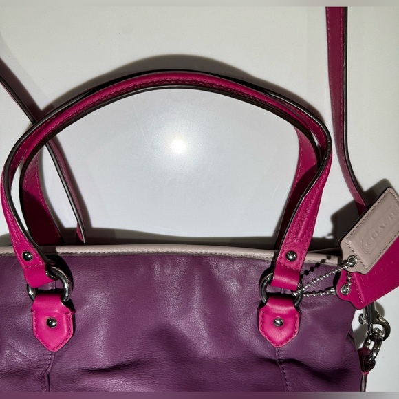 COACH Daisy Spectator Leather Mia
(F23911) Crossbody Silver/Purple/Pink Handbag - Picture 13 of 16